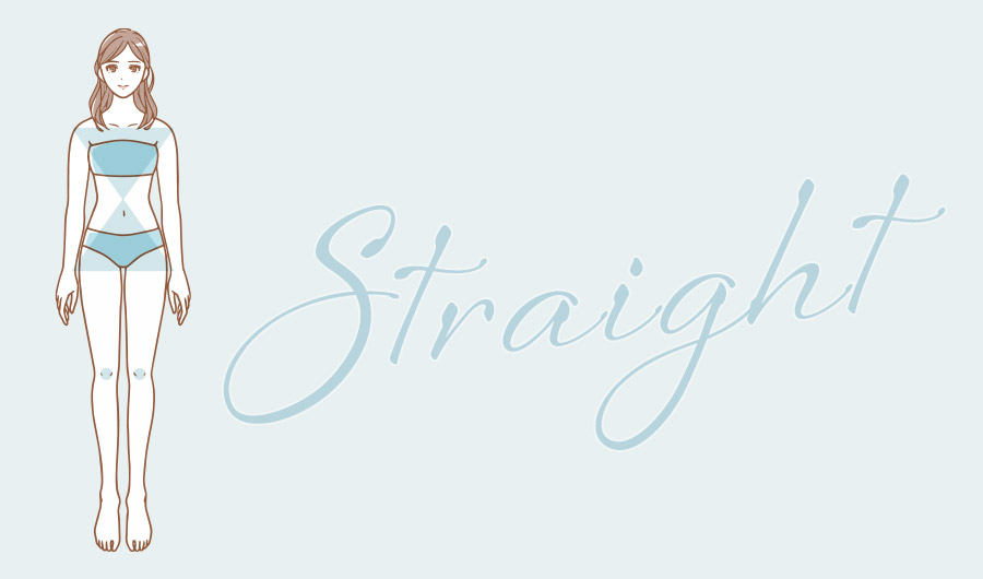 骨ストさんの体型の特徴を表すイラスト