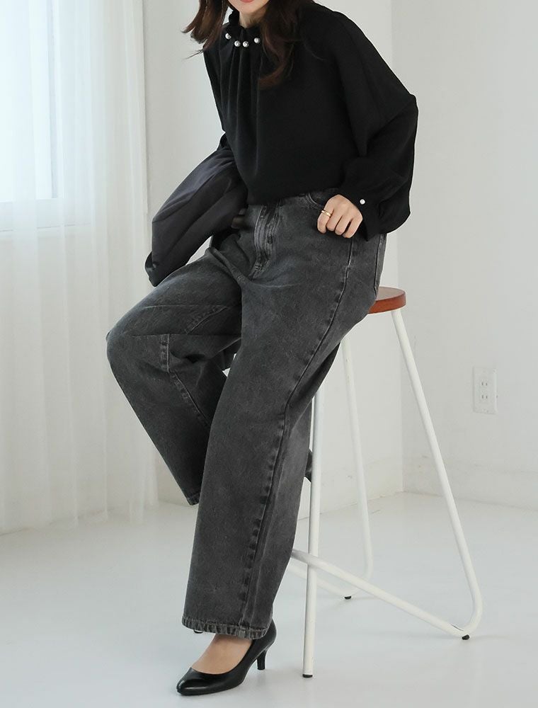 AMIRI ストレッチ スリムテーパード デニム ビッグサイズ 36 W94cm 大きいサイズ 新色追加!! 美脚&美尻が叶う! 優勝 ワイドパンツ