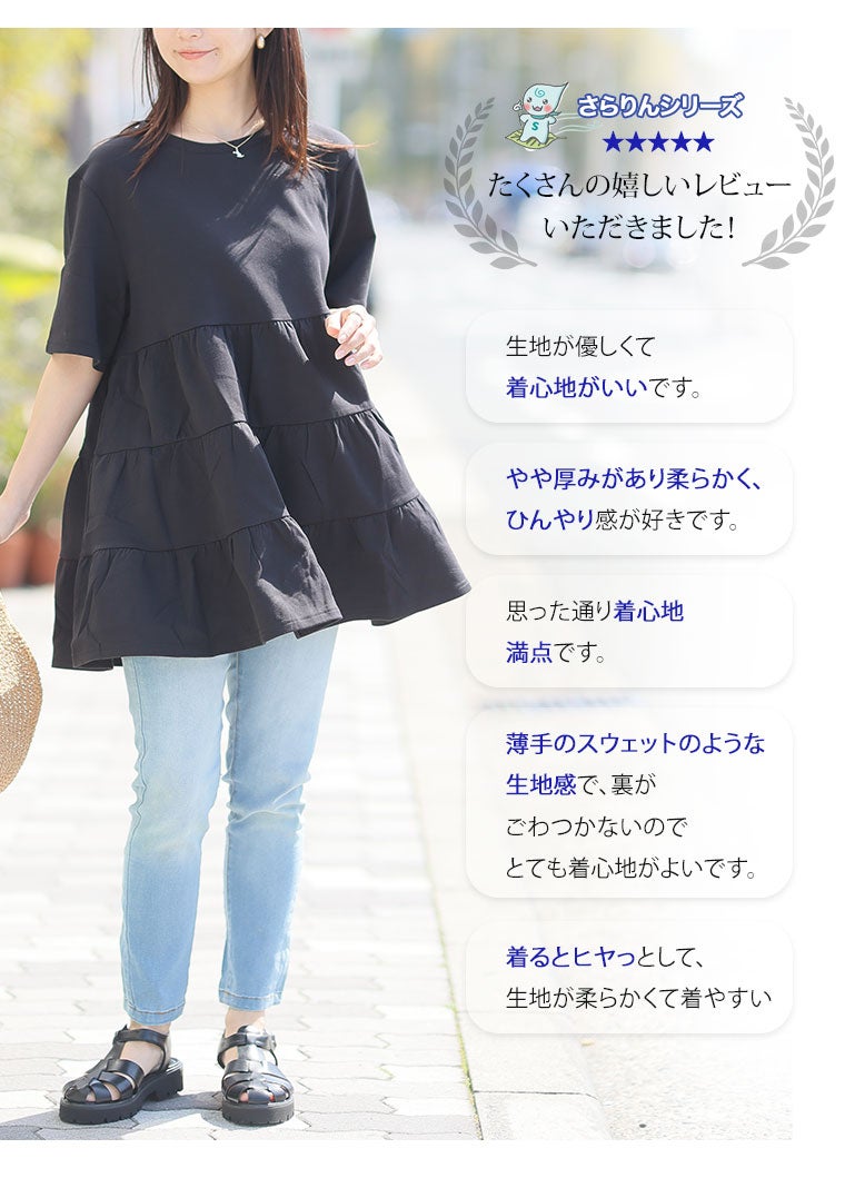 大きいサイズ 新色追加!! 【ハッピーさらりん】ヒップが隠れる