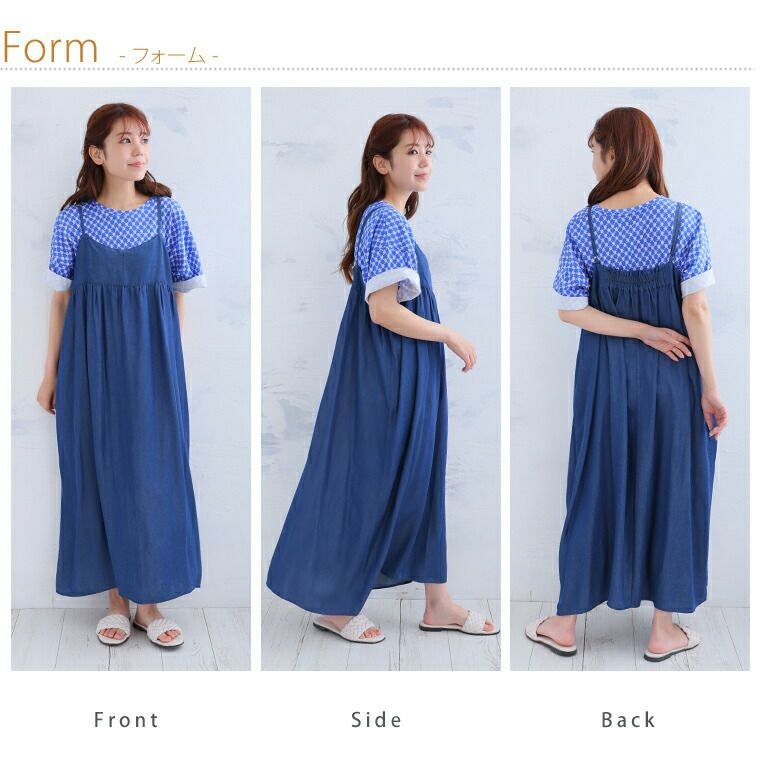 じゃんぼりみっき様の専用　XLサイズ 大きいサイズ 【さらデニ】 2丈展開・夏でもサラっと着られる デニム