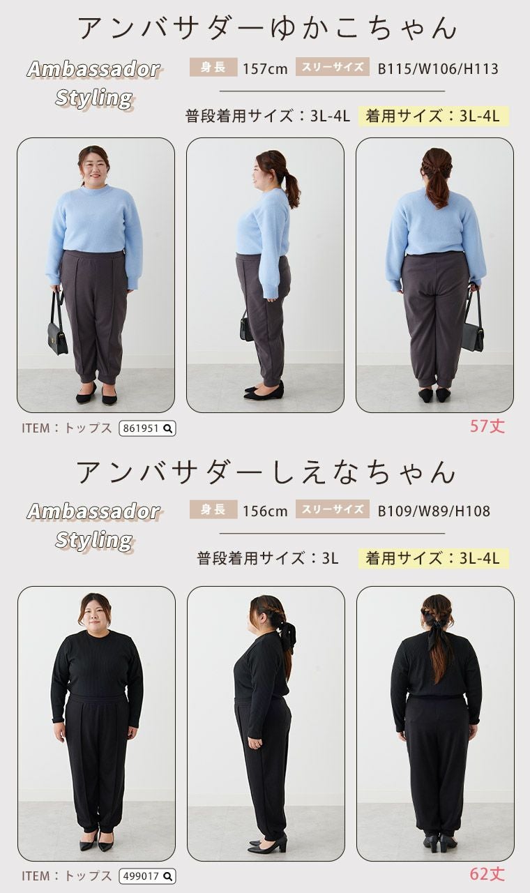 大きいサイズ 極暖シャギーで下半身の冷え防止！ 裏起毛 裏シャギー