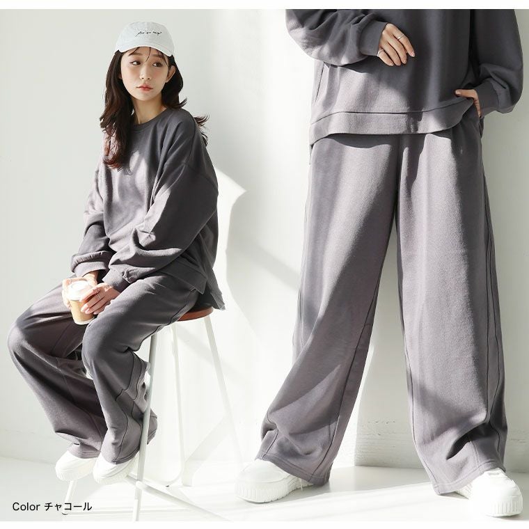大きいサイズ 蒸れない！ 裏毛 セットアップ スウェット パンツ